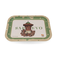 Dekoratives Tablett aus Metall - Sarajevo