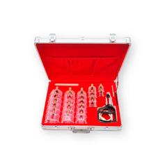 Professional Cupping Set 24 Cups with Vacuum Pump in Aluminum Case