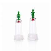 Finger Schröpfglas Mini mit Silikonadapter