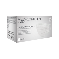 OP-Maske 50er, Weiß, Typ IIR, 3-lagig, Einweg