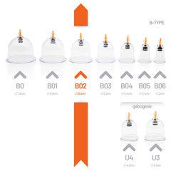 Tokyo B02-6.1cm 1 package 420 pieces cupping glasses