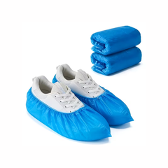 PE- Überschuhe mit Gummizug, gehämmert