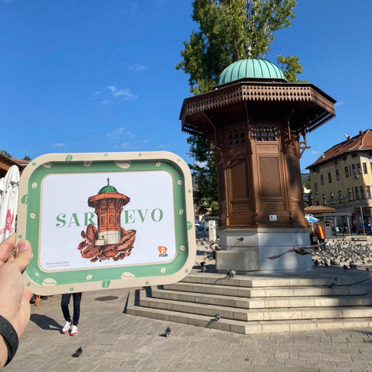 Decorative Metal Tray - Sarajevo