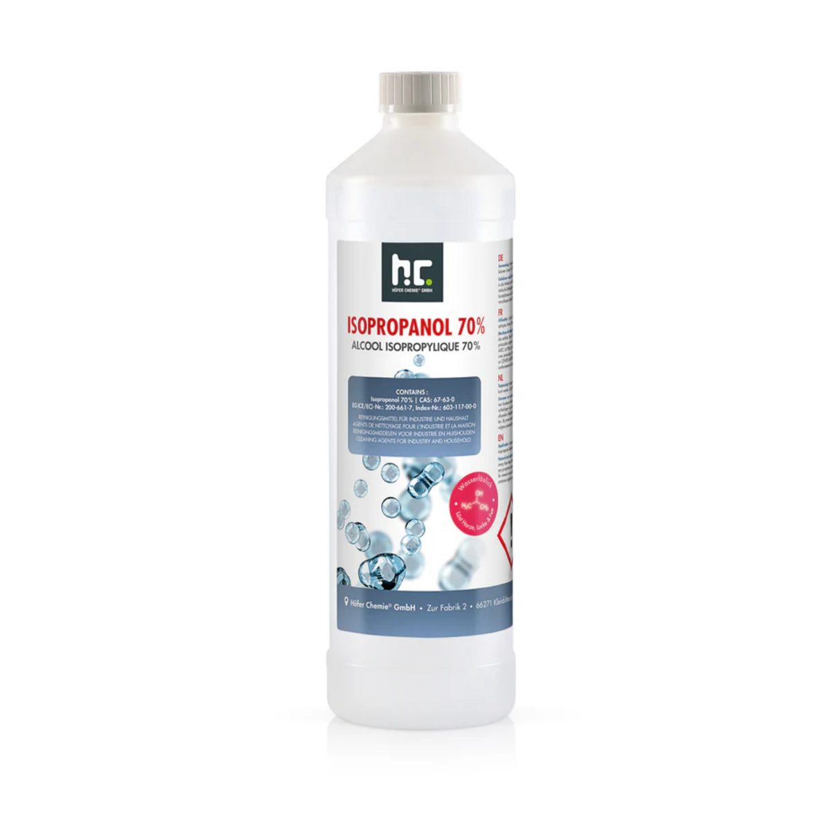 Isopropanol 70% – Ateşli Kupa Tutuşturucu (1 Litre)