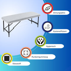 Einwegbezüge mit elastischem Band 50 Stück