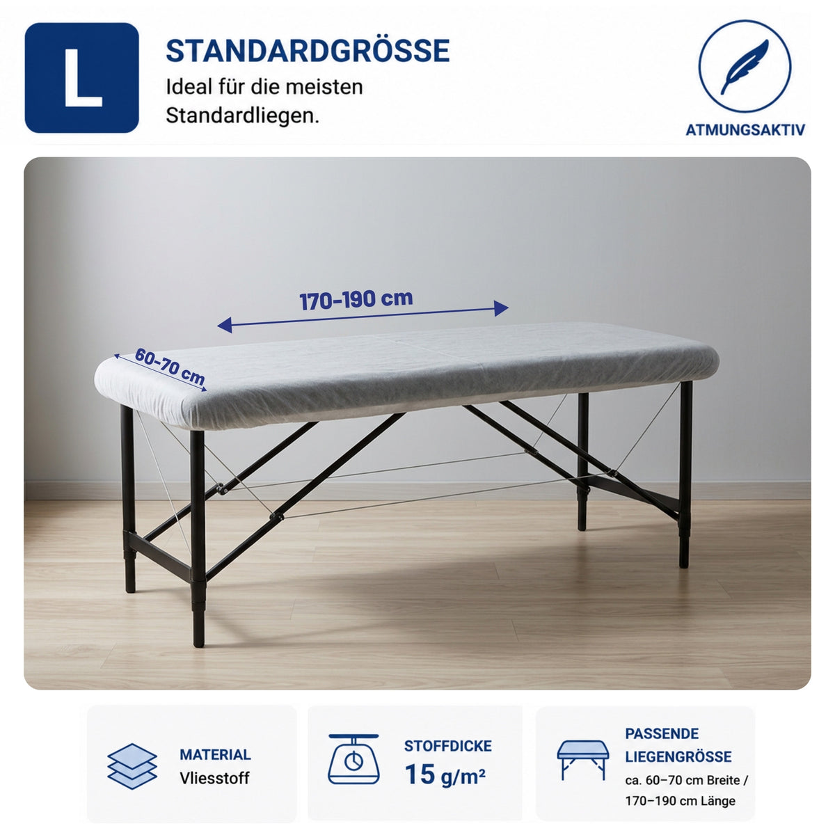 50 Disposable Couch Covers with Elastic Edges – Size L or XL