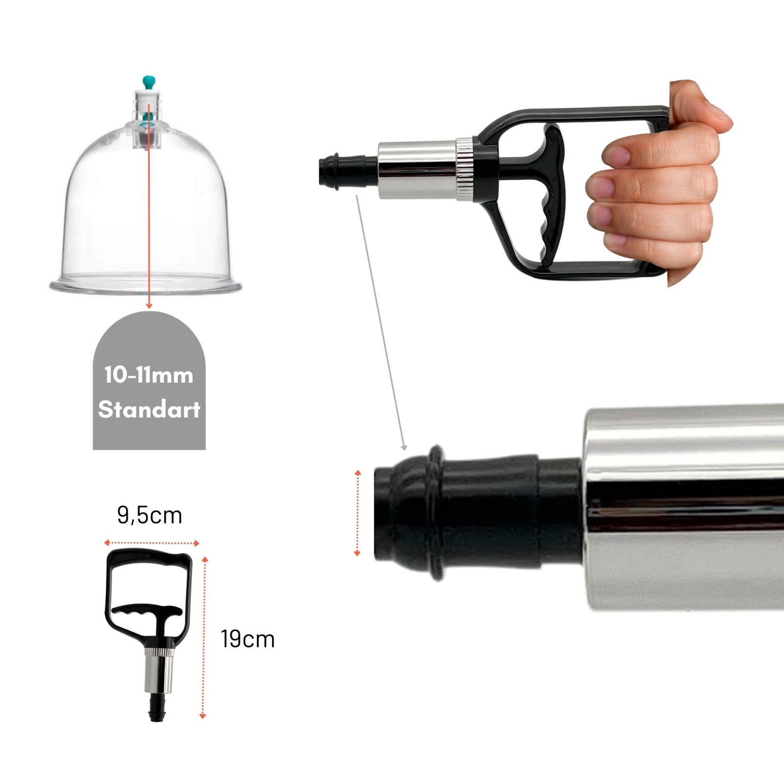 fahrradpumpe chrom Chrome-plated Pump – Prado.de Hijama-Shop
