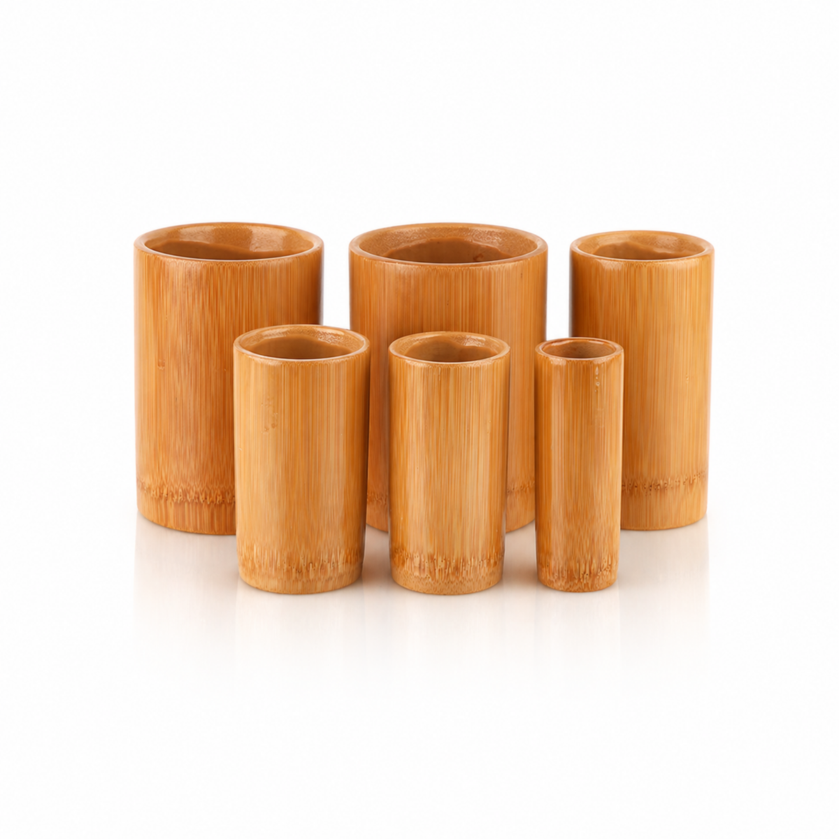 Set de ventouses en bambou de 6 pièces