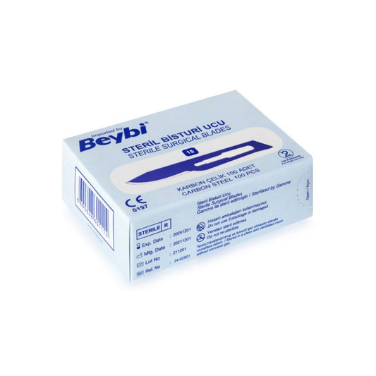 Beybi Scalpel Blades No 15, 100 pcs.