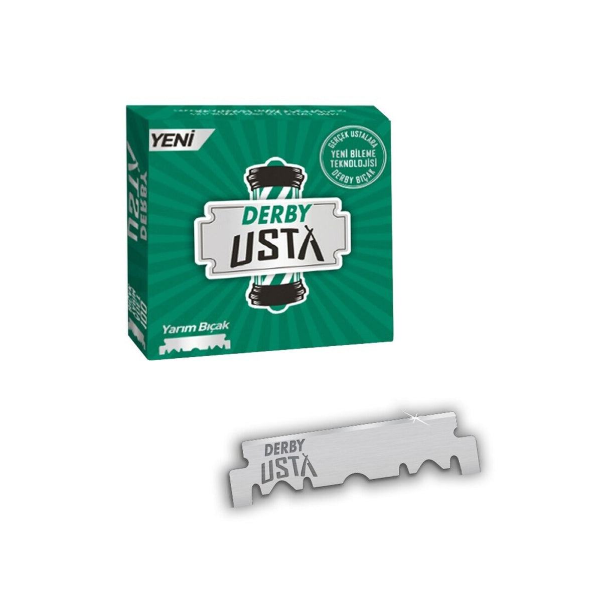 Derby Usta single edge razor blades, 100 pieces