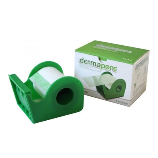 Medical paper tape with dispenser 5m x 5cm