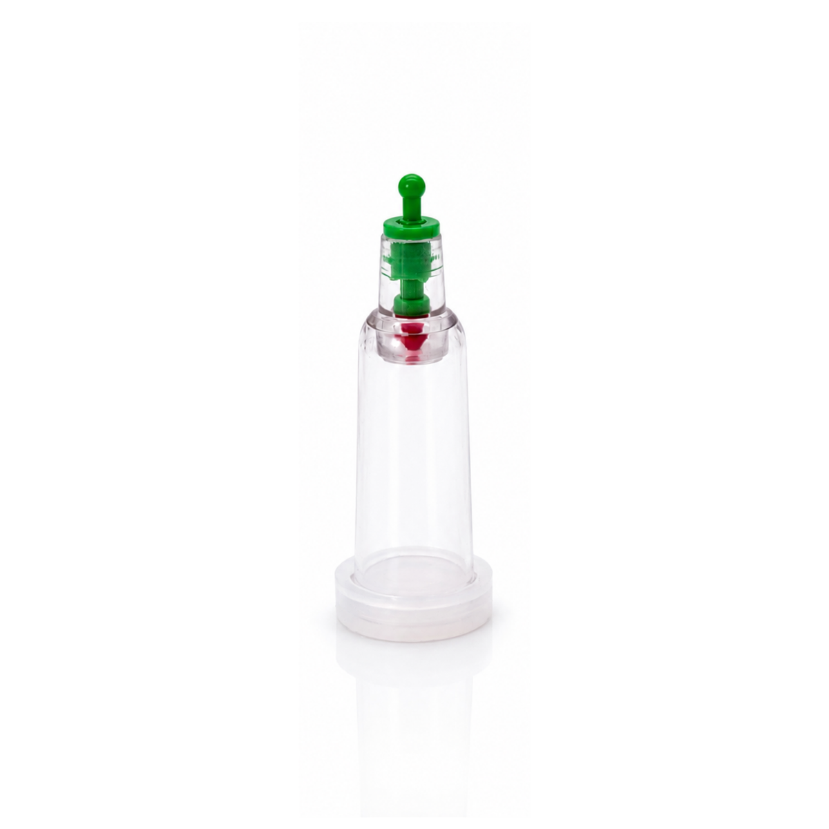 Finger Schröpfglas Mini mit Silikonadapter