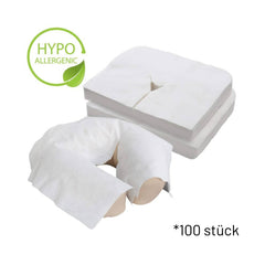 Y-shaped face pads for massage tables