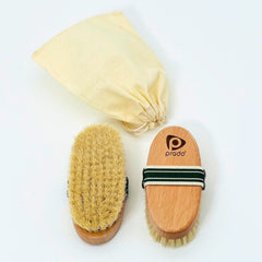 Horsehair body and cellulite brush