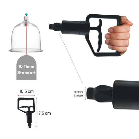 Large Hand Pump Black