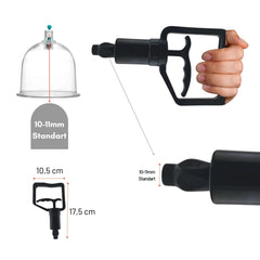 Large Hand Pump Black