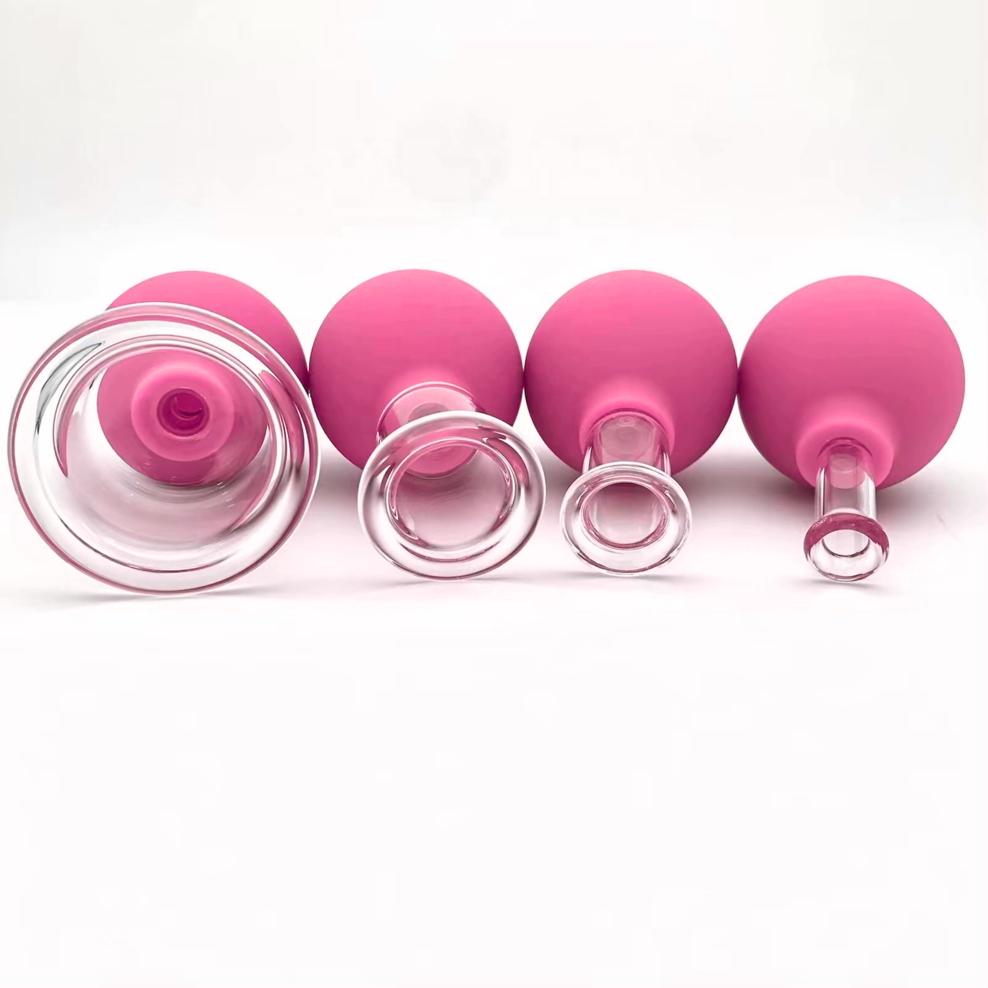 Silikon-Glas Schröpfset (4-teilig)