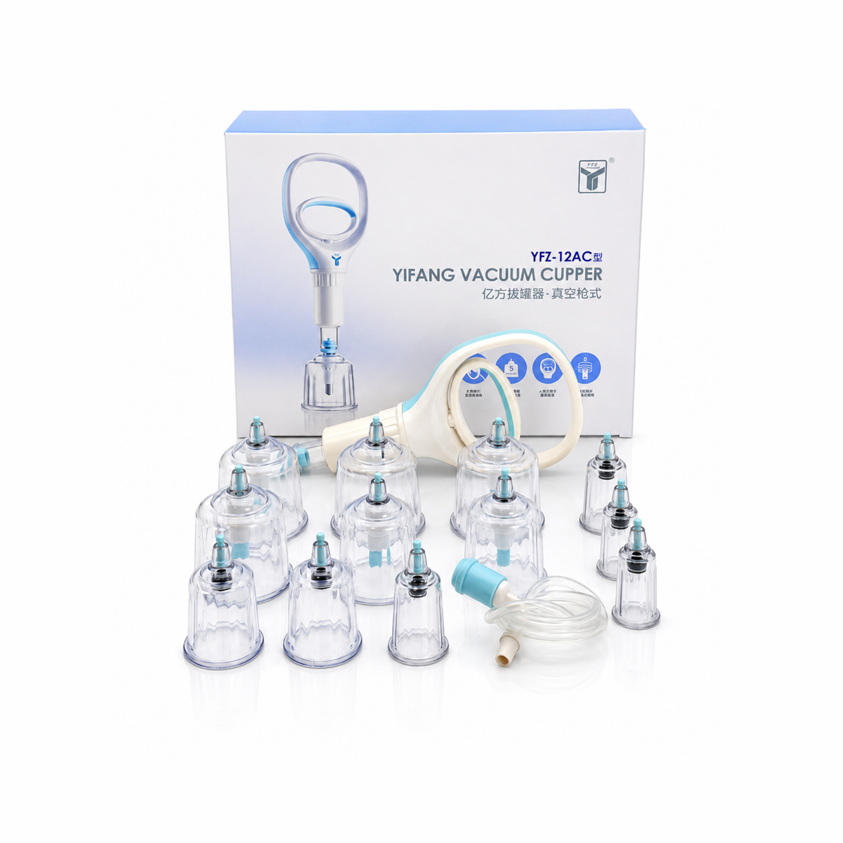 Set Professionnel de Ventouses sous Vide avec 12 Ventouses