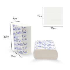 Z-Falz Spenderhandtücher – 200 Blatt (12 Packungen / 2400 Blatt)