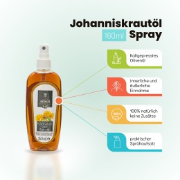 Johanniskrautöl 160 ml Spray, Sprühflasche