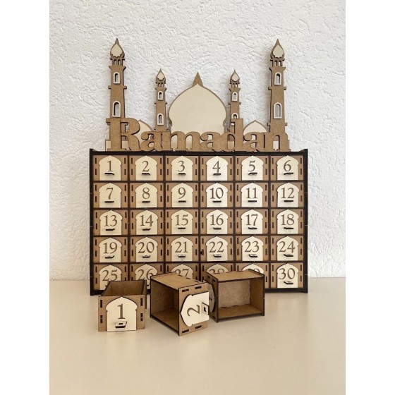 Ramadan Kalender aus Holz (MDF)